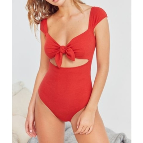 Urban Outfitters Other - Out From Under - Wanda Tie Front Bodysuit
